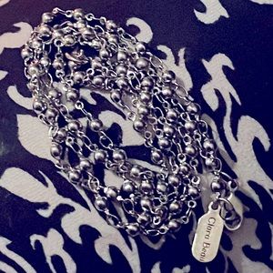 Clara Beau 27” Silver Tone Charm Chain Necklace Replacement (No Charms)